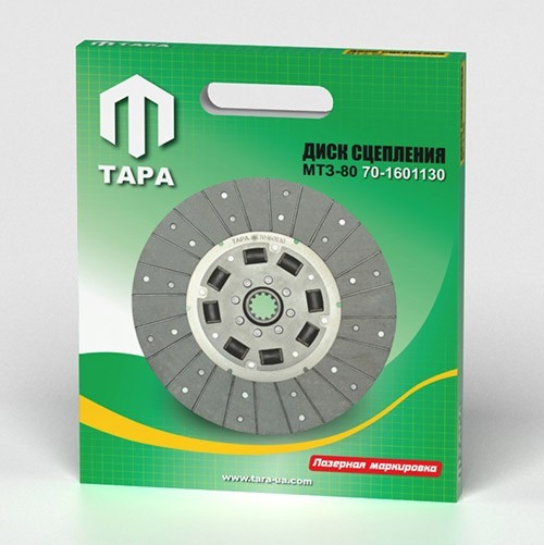 013/855 Kuplungtárcsa MTZ 80 gumis erőssített TAPA 70-1601 zöld dobozos 