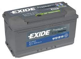 EXIDE akku Premium 105Ah, 850 A, J+ 313x175x205mm