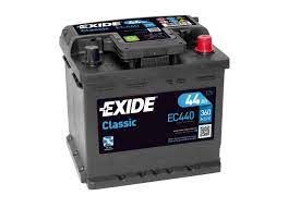 EC440 EXIDE akku Classic 44Ah, 360 A, J+ 207x175x190mm EXIDE 