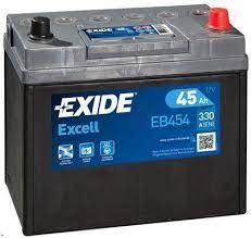 EB454 EXIDE akku Excell 45Ah, 330 A, J+ 237x127x227mm EXIDE 