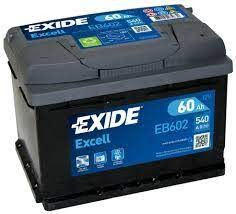 EB602 EXIDE akku Excell 60Ah, 540 A, J+ 242x175x175mm EXIDE 