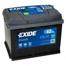 EB620 EXIDE akku Excell 62Ah, 540 A, J+ 242x175x190mm EXIDE 