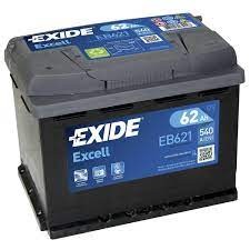EB621 EXIDE akku Excell 62Ah, 540 A, B+ 242x175x190mm EXIDE 