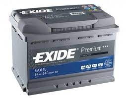 EA640 EXIDE akku Premium 64Ah, 640 A, J+ 242x175x190mm EXIDE 
