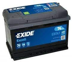 EB741 EXIDE akku Excell 74Ah, 680 A, B+ 278x175x190mm EXIDE 