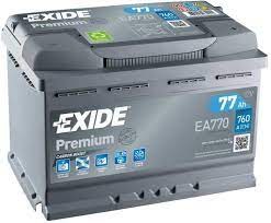 ea770 EXIDE akku Premium 77Ah, 760 A, J+ 278x175x190mm EXIDE 