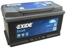 EB802 EXIDE akku Excell 80Ah, 700 A, J+ 315x175x175mm EXIDE 