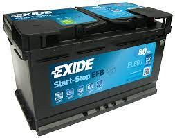EL800 EXIDE akku EFB 80Ah, 720 A, J+ 315x175x190mm EXIDE 