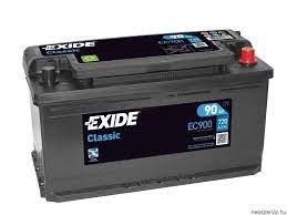 EC900 EXIDE akku Classic 90Ah, 720 A, J+ 353x175x190mm EXIDE 