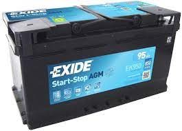 EK950 EXIDE akku AGM 95Ah, 850 A, J+ 353x175x190mm EXIDE 