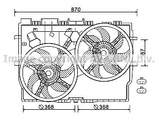 FT7583 ventilátor  Ducato IV 2.3/3.0 JTD -AC 08/06- LKQ 