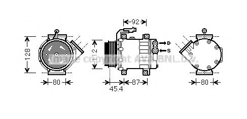 FTAK366 klímakompresszor. Ducato III 2.3  JTD 12/01-07/06 LKQ 