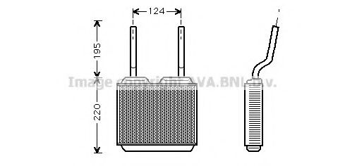OL6132 fűtőradiátor (Heavy Duty=72653) LKQ 