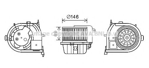 RT8592 ventilátor Clio II  Aut. AC 03/98 - 12/12 LKQ 