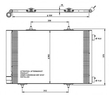 WAC165 Klímahűtő (kondenzátor) QWP 