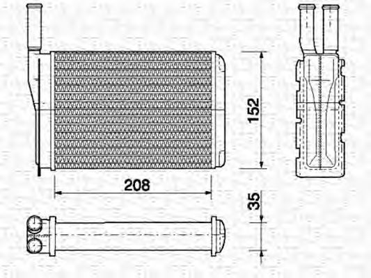 FRA-350218154000 Fűtőradiátor IHAROS 