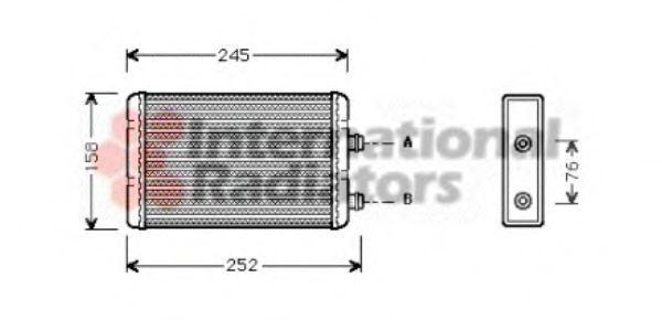 FRA-V17006220 Fűtőradiátor (Marelli rendszerű ) IHAROS 