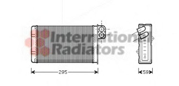 FRA-V40006240 Fűtőradiátor (Valeo típusú)                      R IHAROS 
