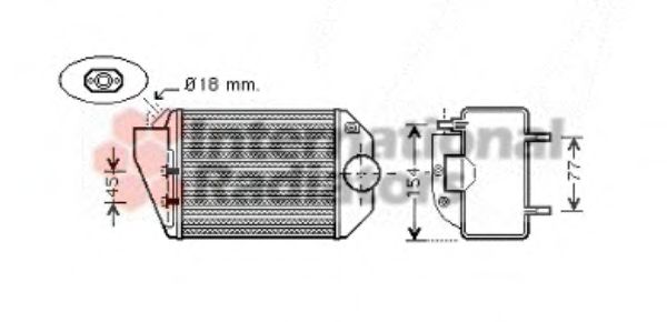HLE-V58004221 Levegőelőhűtő (2.5 TDI) IHAROS 